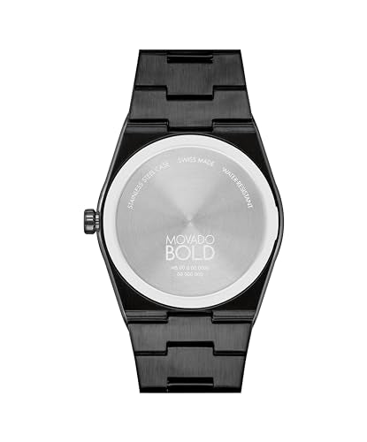 Movado Bold Quest Men's Sport Watch - Swiss Quartz Movement, Stainless Steel Link Bracelet - 5 ATM Water Resistance - Luxury Fashion Timepiece for Him - 40mm