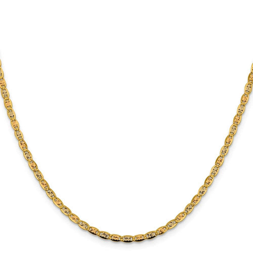14k Tri-Color Gold 2.75mm Valentino Chain Necklace