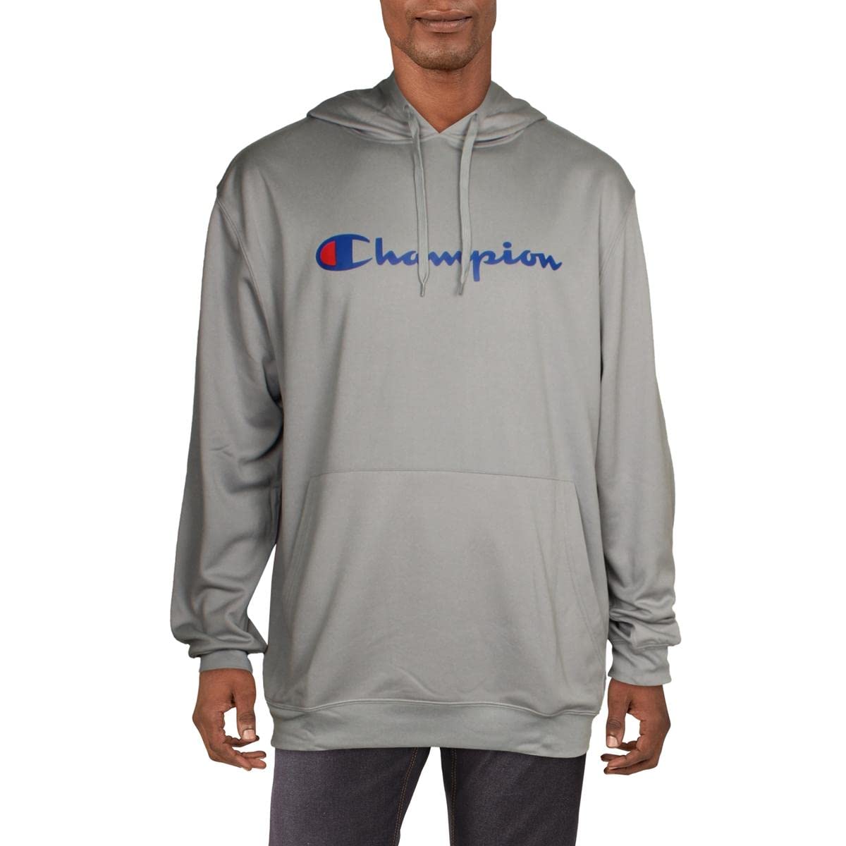 Champion Mens Hoodies Big and Tall - Embroidered Pullover Fleece Sweatshirt
