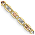 14k Tri-Color Gold 2.75mm Valentino Chain Necklace