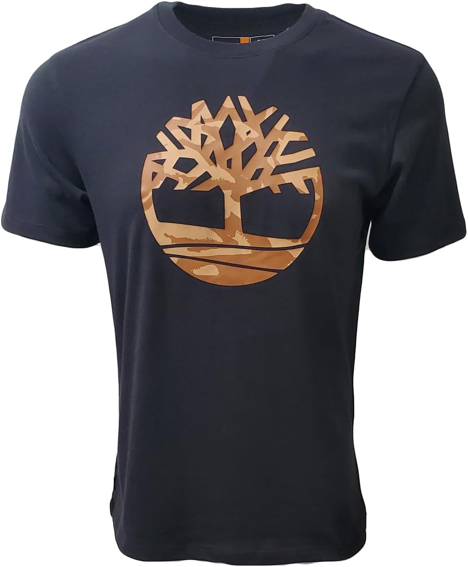Timberland Men's Short Sleeve Tree Logo Ringer T-Shirt
