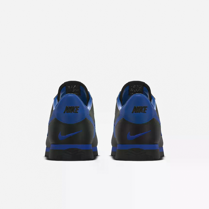 Nike Cortez Custom Black & Blue - Limited Edition, Leather, All Season, Special