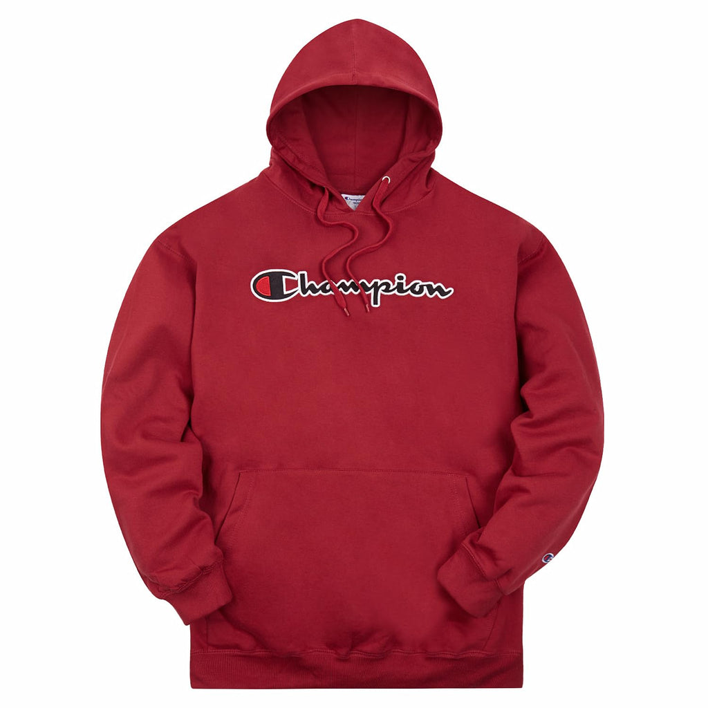Champion Mens Hoodies Big and Tall - Embroidered Pullover Fleece Sweatshirt
