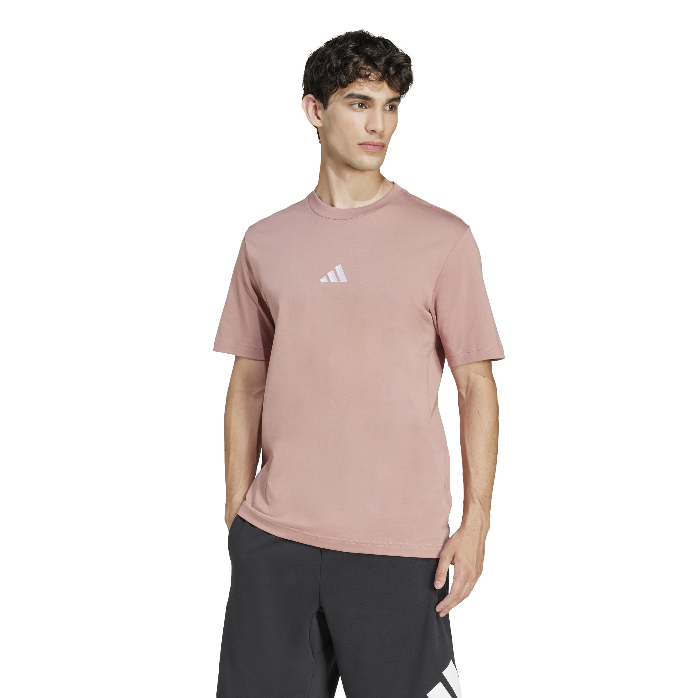 adidas Originals Men's Essentials Small Logo Single Jersey T-Shirt