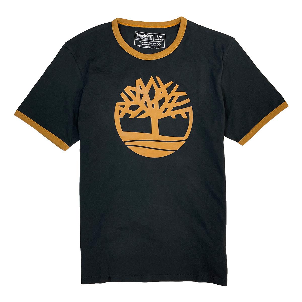 Timberland Men's Short Sleeve Tree Logo Ringer T-Shirt