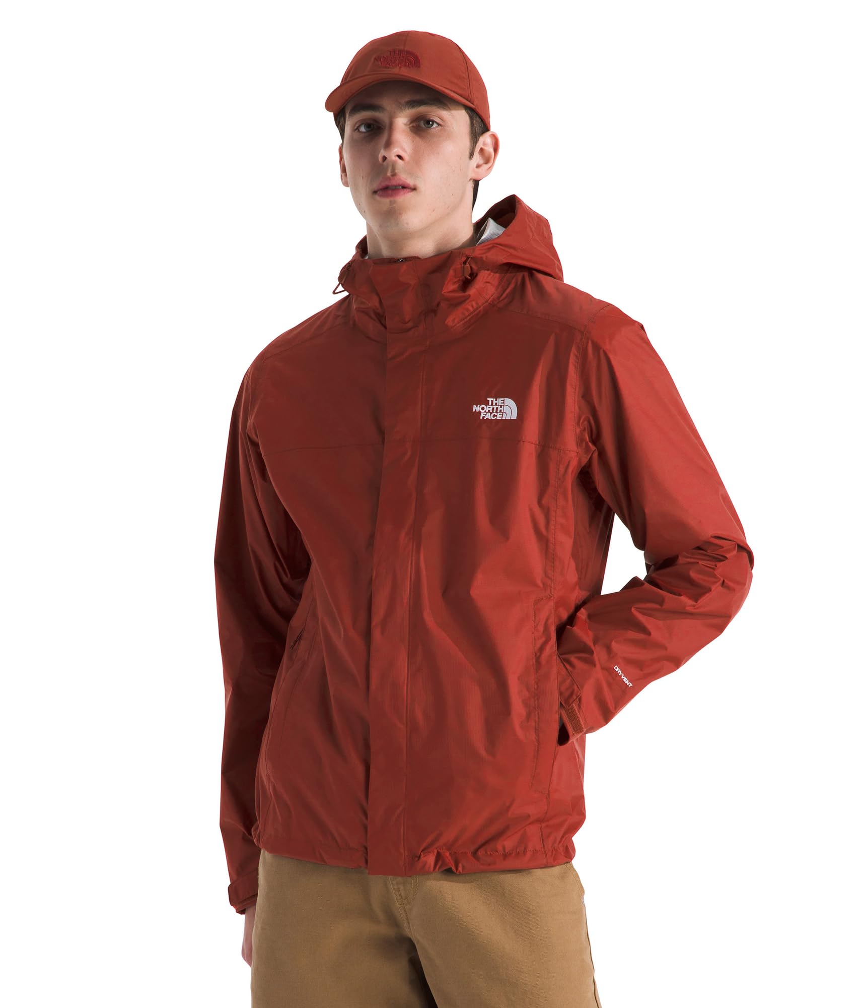 The North Face mens Venture 2 Jacket - Waterproof & Windproof Hooded Raincoat, Adjustable Hood, Breathable Pit-zips