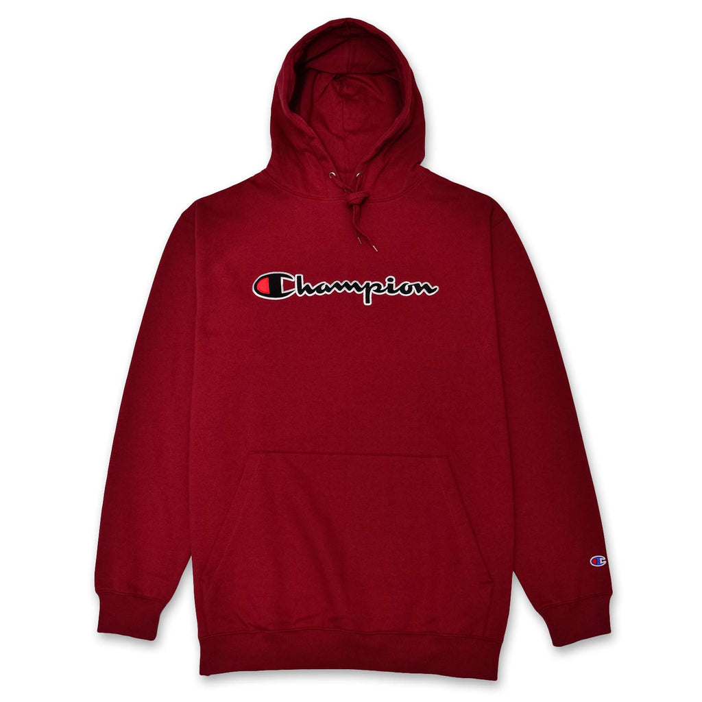 Champion Mens Hoodies Big and Tall - Embroidered Pullover Fleece Sweatshirt