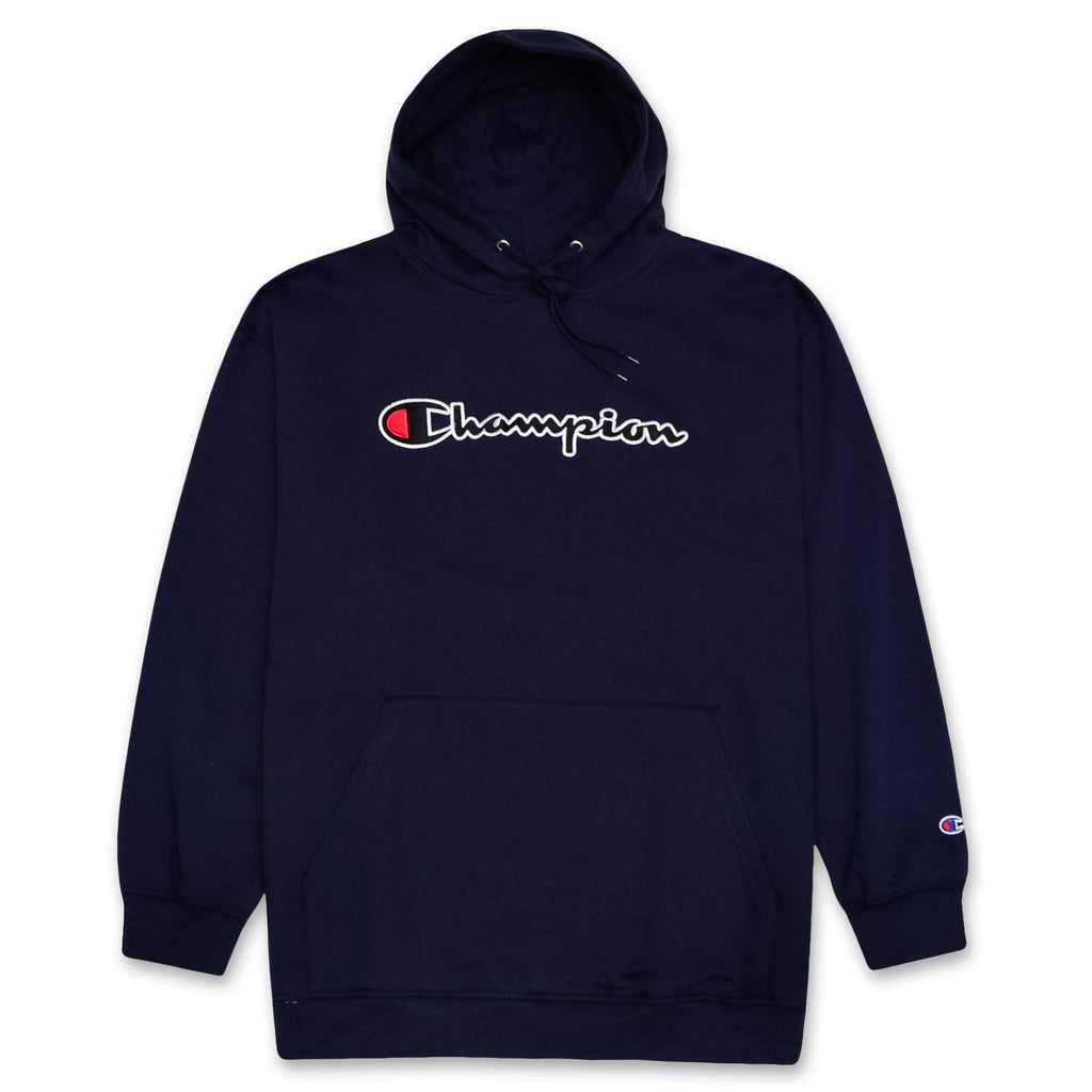 Champion Mens Hoodies Big and Tall - Embroidered Pullover Fleece Sweatshirt