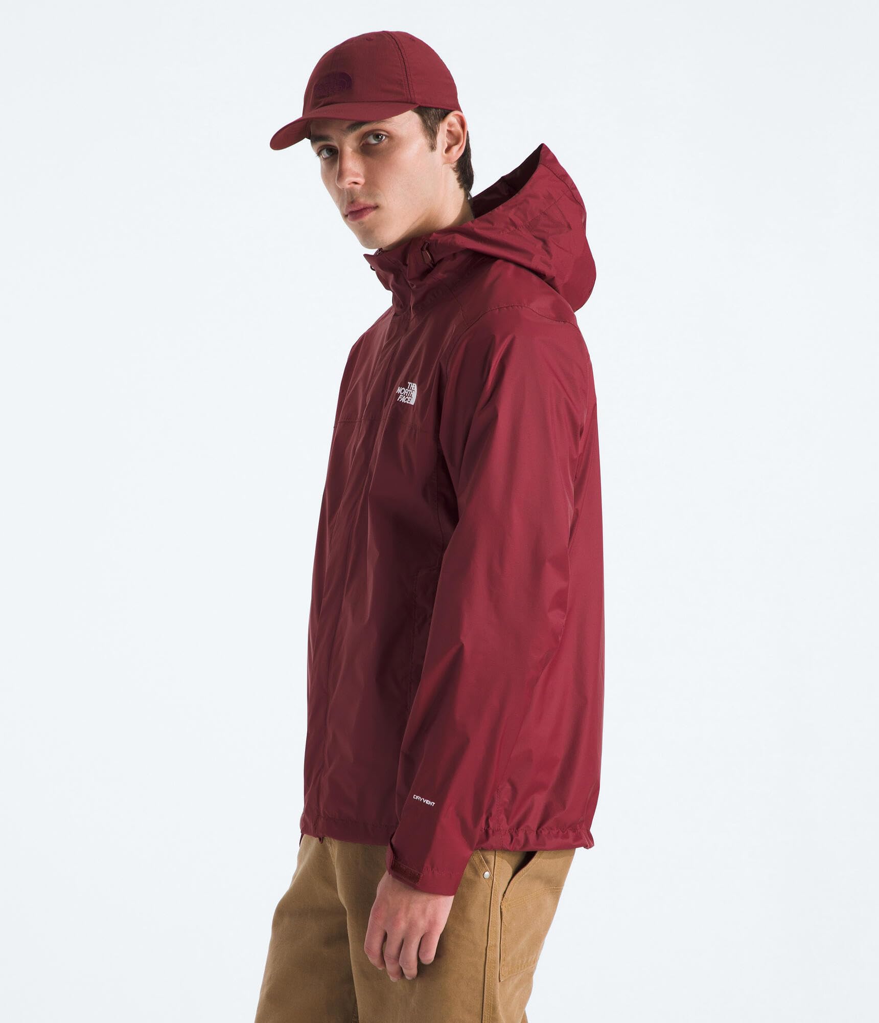 The North Face mens Venture 2 Jacket - Waterproof & Windproof Hooded Raincoat, Adjustable Hood, Breathable Pit-zips