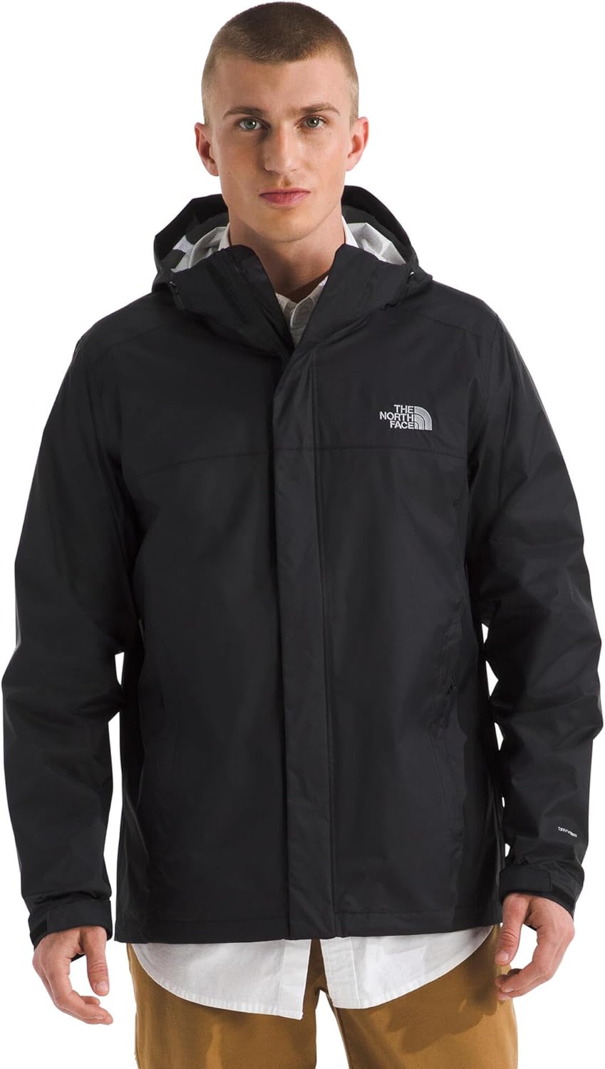 The North Face mens Venture 2 Jacket - Waterproof & Windproof Hooded Raincoat, Adjustable Hood, Breathable Pit-zips