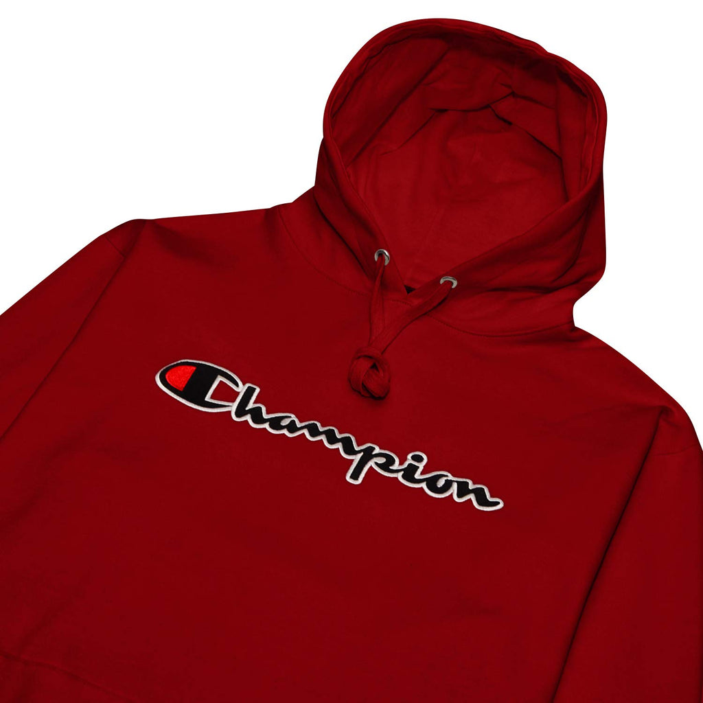 Champion Mens Hoodies Big and Tall - Embroidered Pullover Fleece Sweatshirt