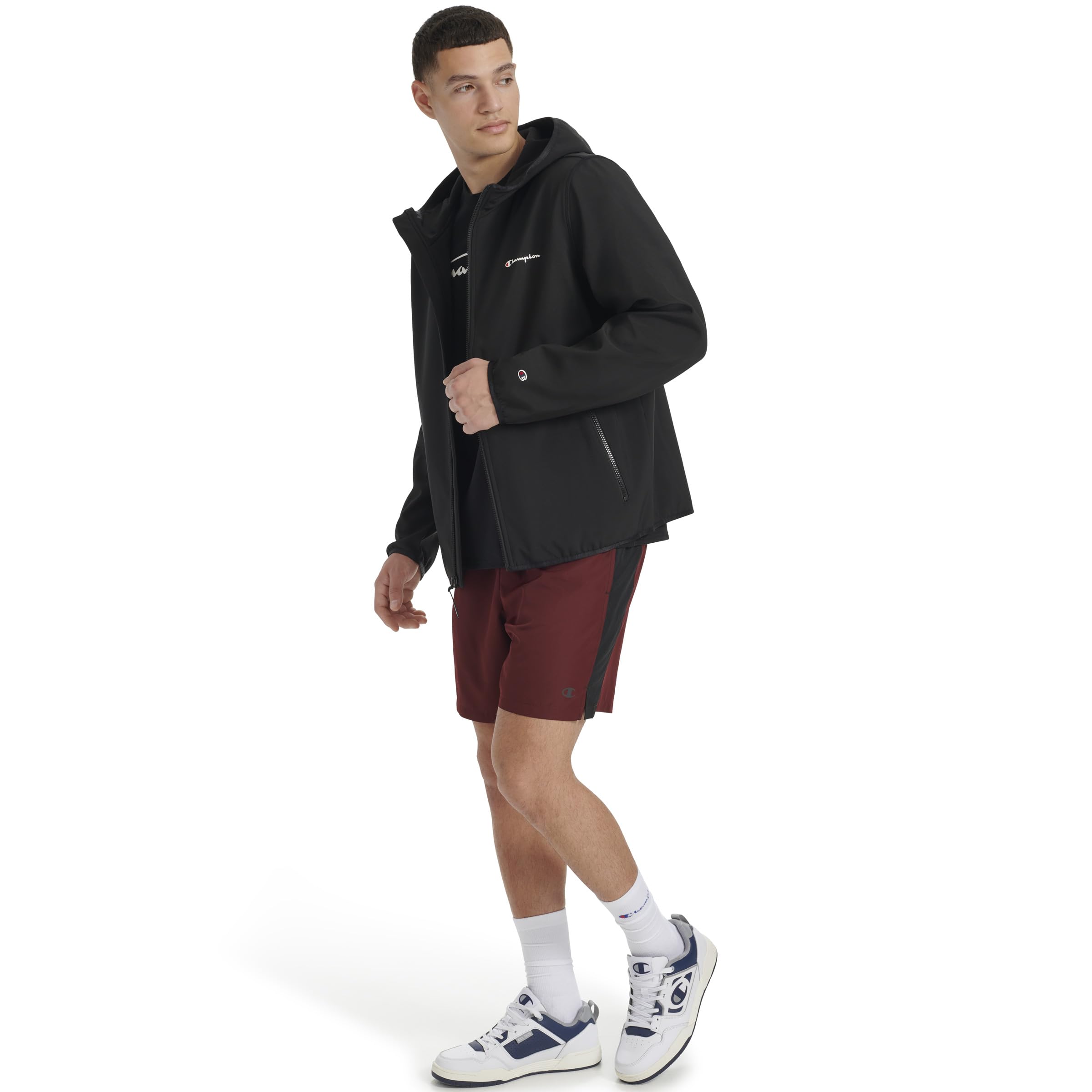Champion Men's Lightweight Active Soft Shell Jacket With Hood