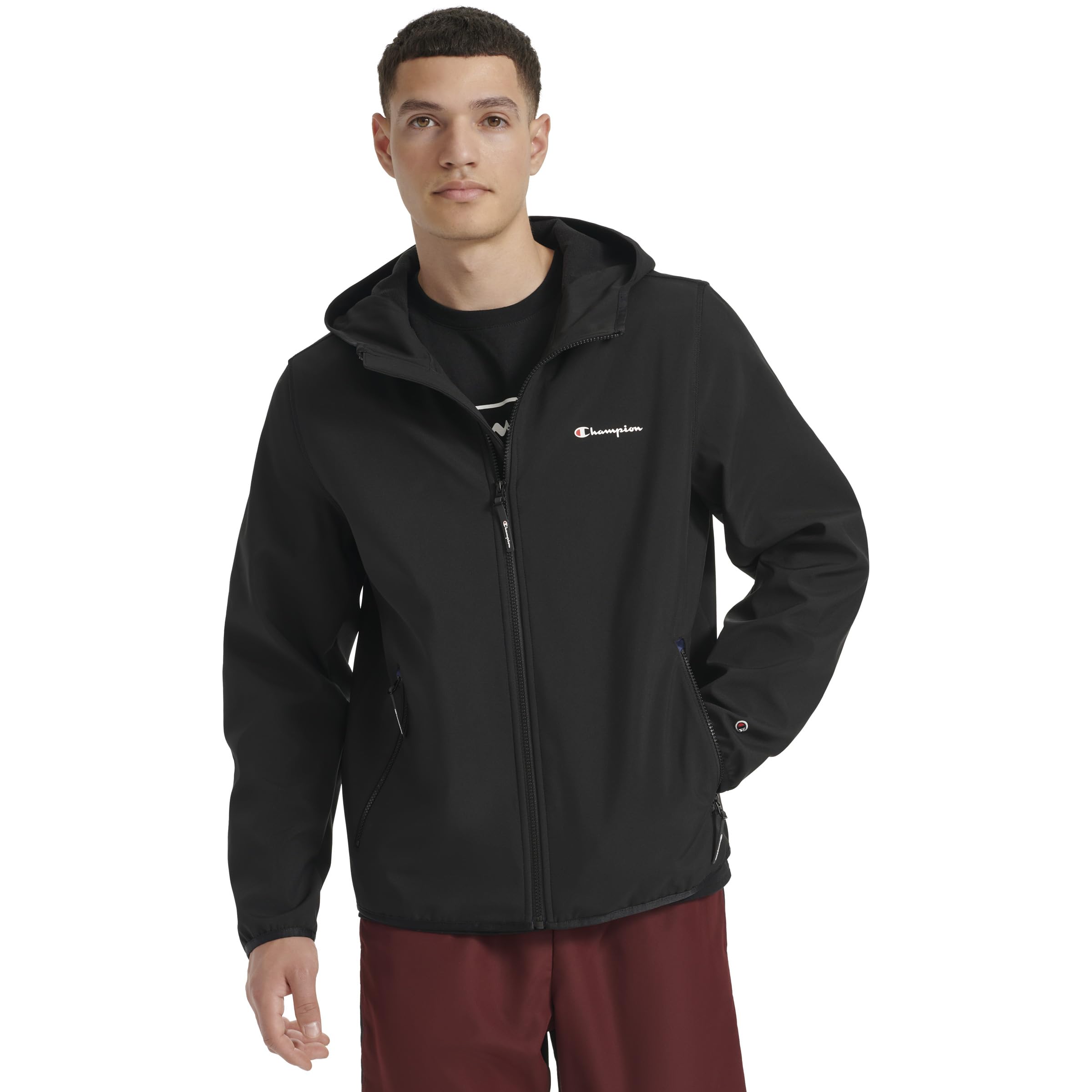 Champion Men's Lightweight Active Soft Shell Jacket With Hood