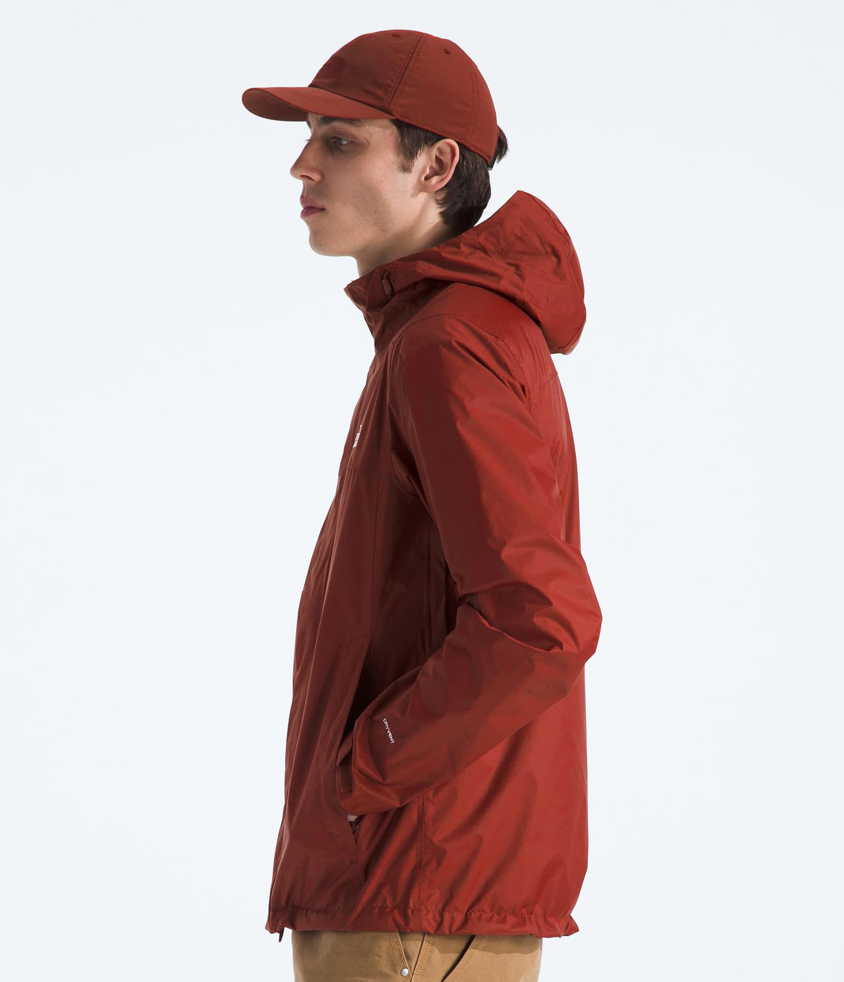 The North Face mens Venture 2 Jacket - Waterproof & Windproof Hooded Raincoat, Adjustable Hood, Breathable Pit-zips