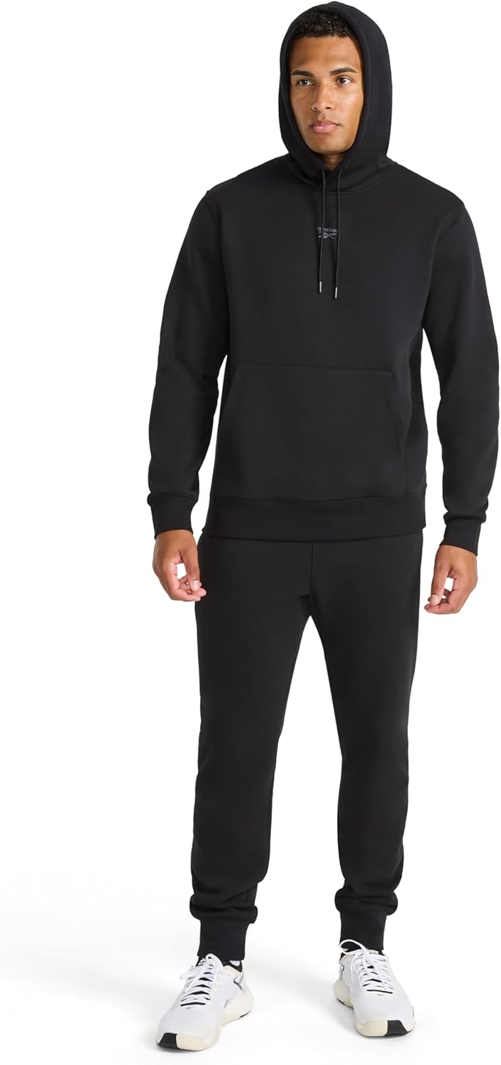 Reebok mens Finisher Hoodie, Standard Fit, Midweight Cotton-poly Fleece Fabric
