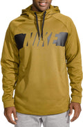 NIKE Men's Therma Graphic Training Hoodie (Olive Flak/Black, Large)