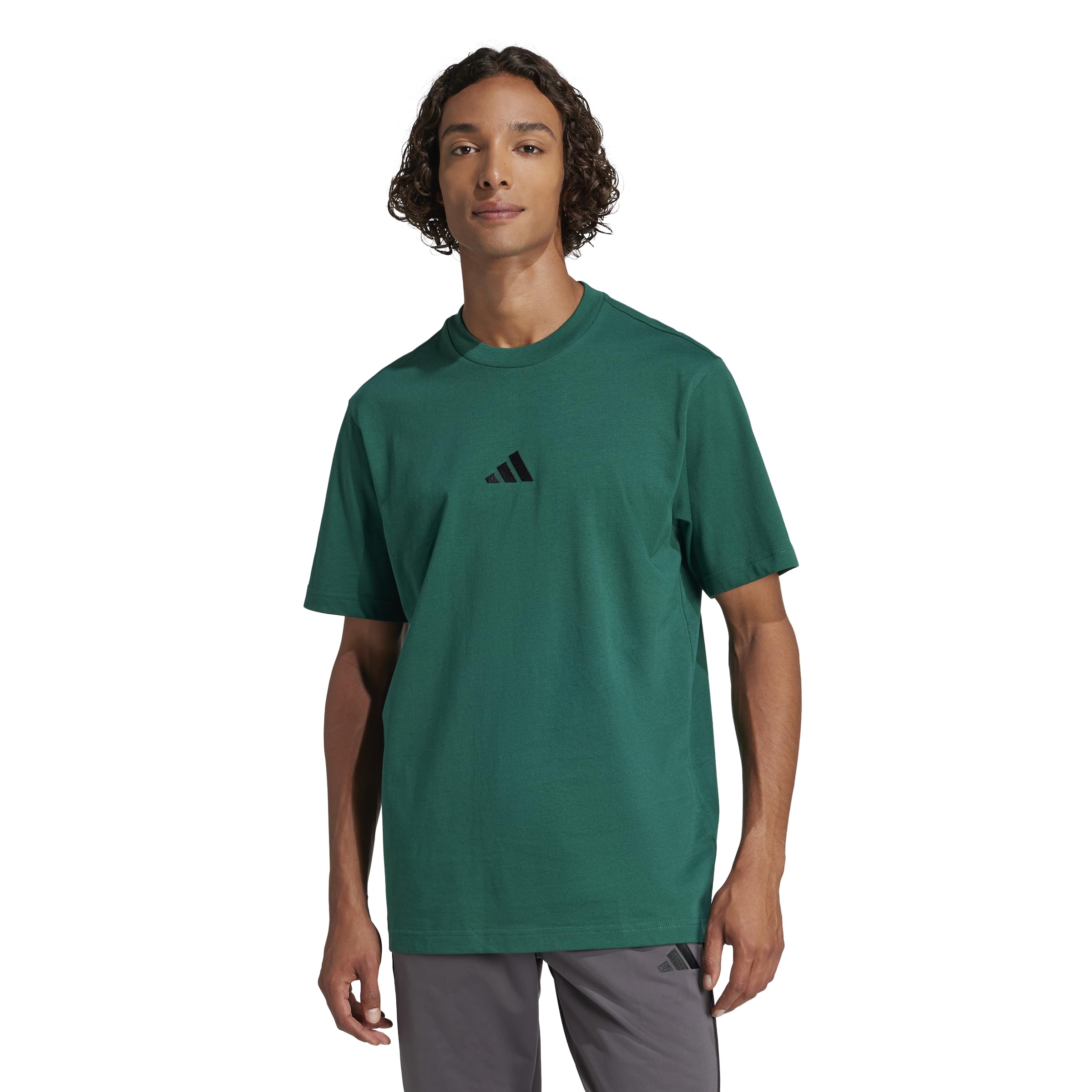 adidas Originals Men's Essentials Small Logo Single Jersey T-Shirt