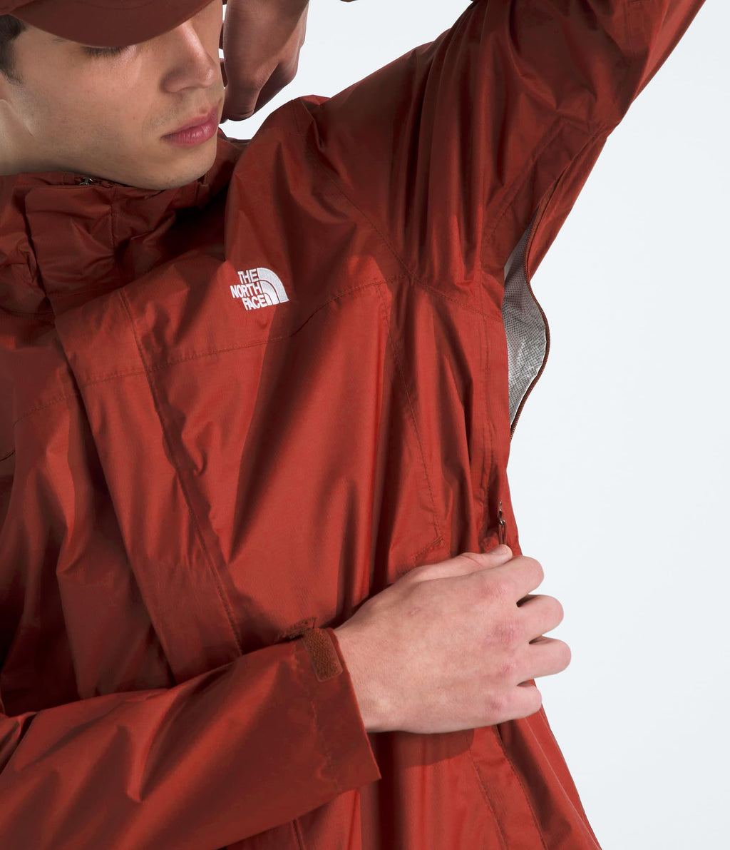 The North Face mens Venture 2 Jacket - Waterproof & Windproof Hooded Raincoat, Adjustable Hood, Breathable Pit-zips