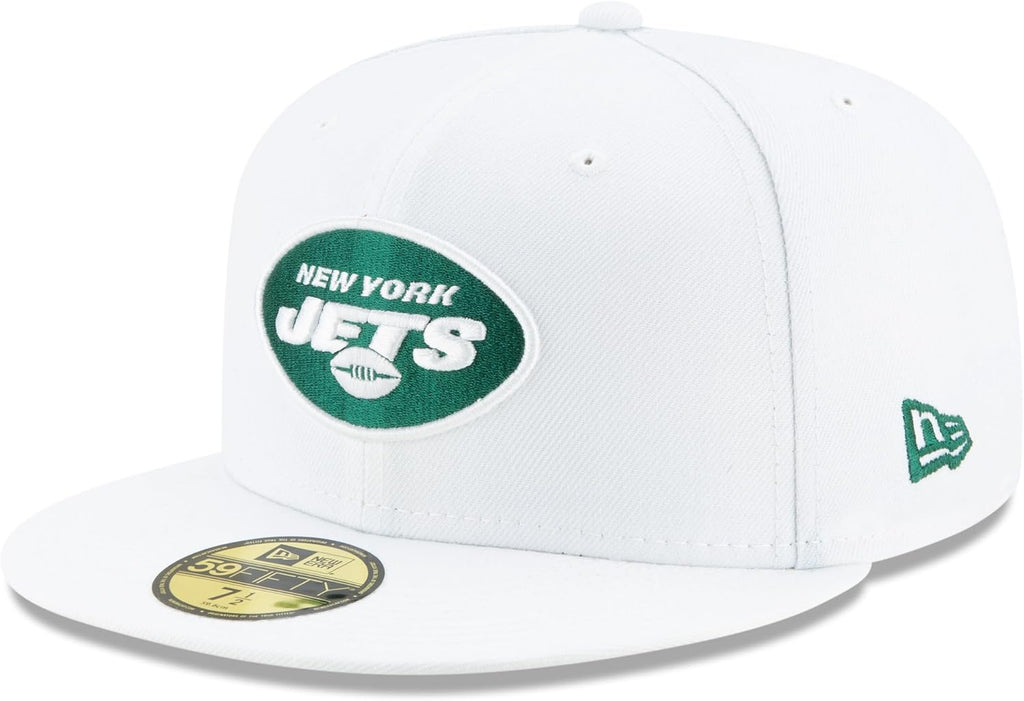 New Era Men's White New York Jets Omaha 59FIFTY Fitted Hat