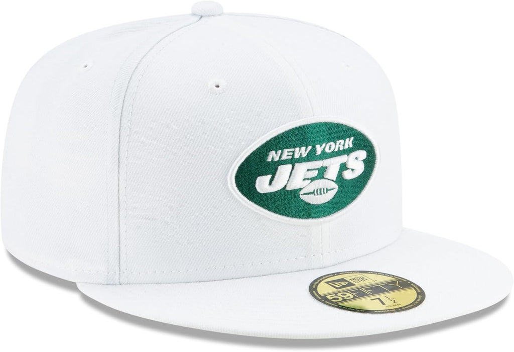 New Era Men's White New York Jets Omaha 59FIFTY Fitted Hat
