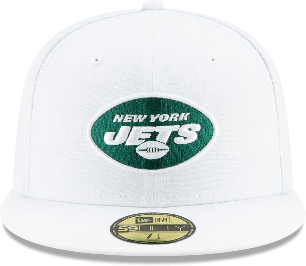 New Era Men's White New York Jets Omaha 59FIFTY Fitted Hat