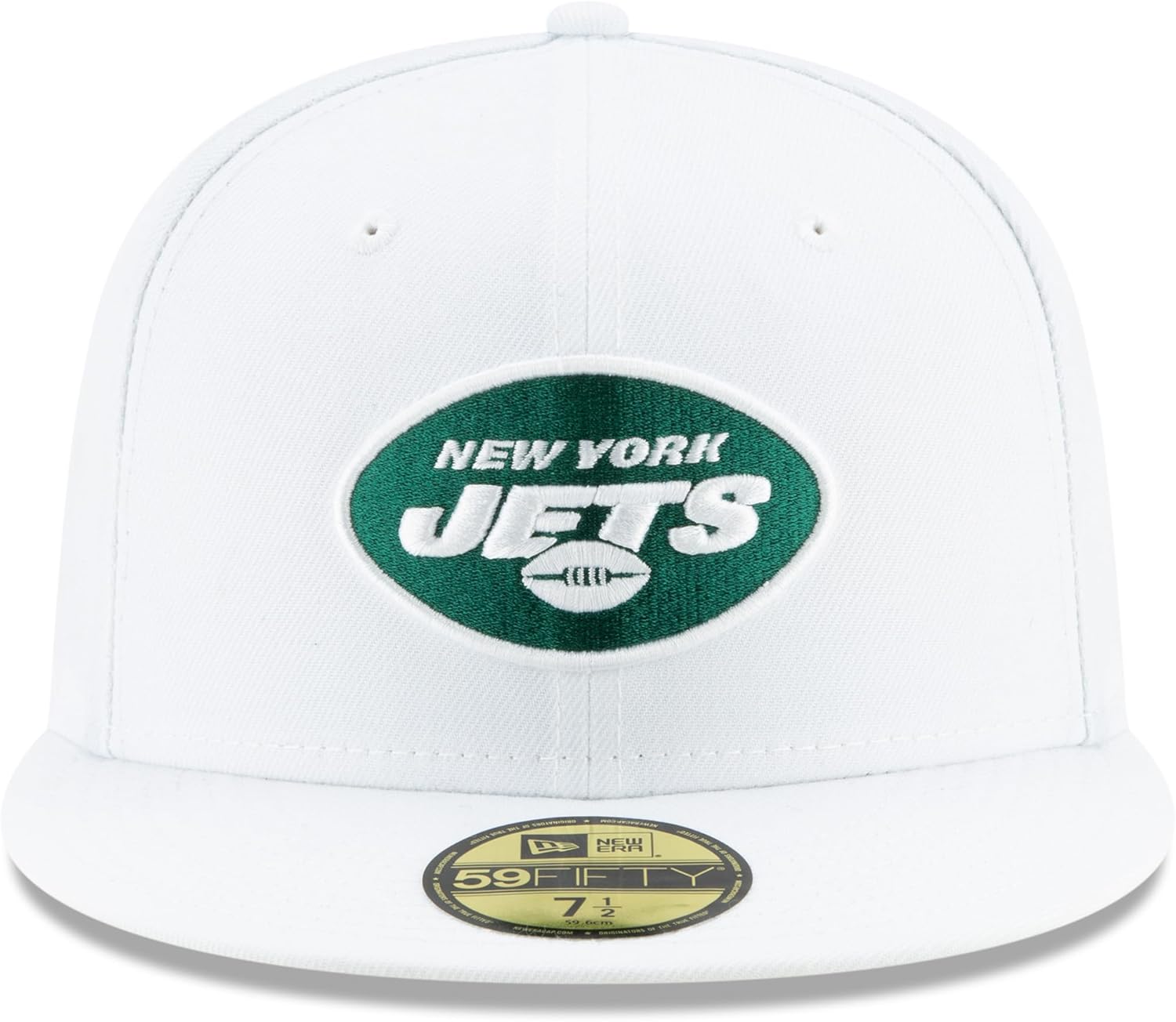New Era Men's White New York Jets Omaha 59FIFTY Fitted Hat
