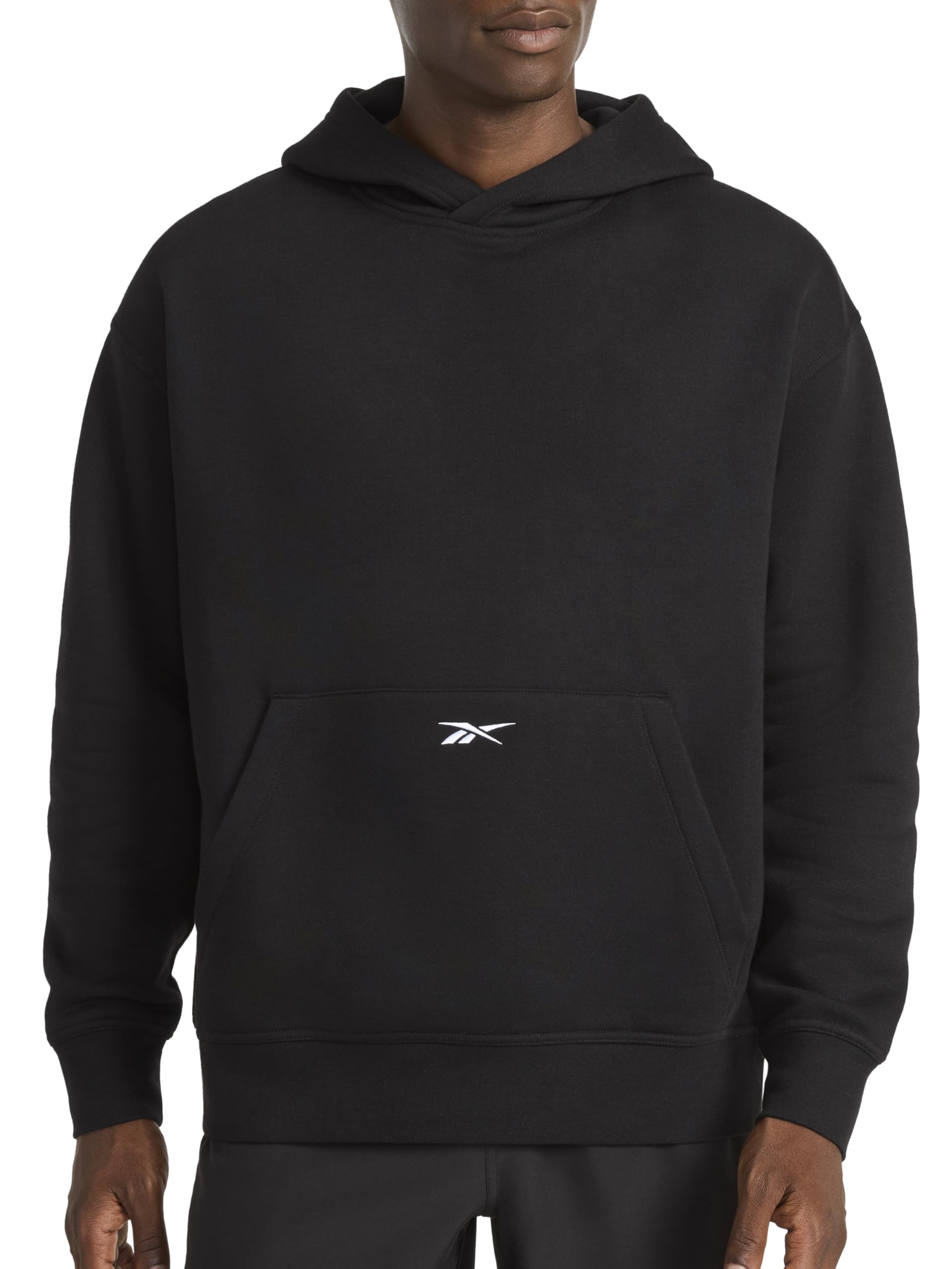 Reebok Men's Transition Hoodie, Oversized Fit, Midweight Cotton-poly Fleece Fabric