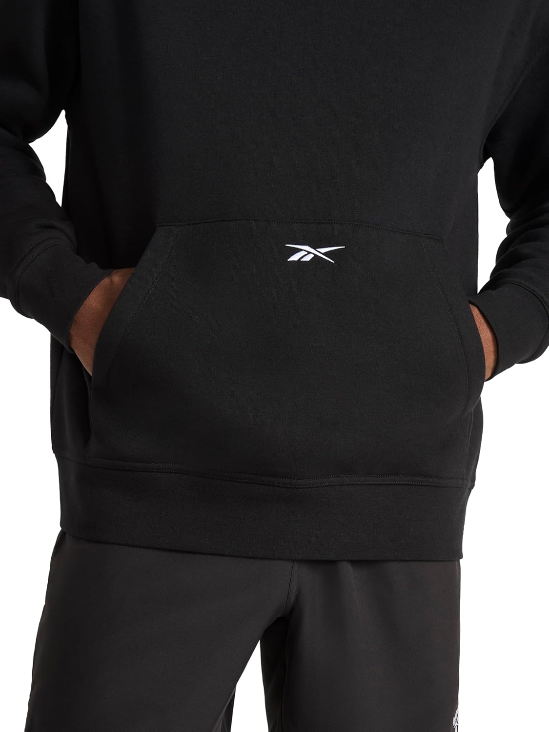 Reebok Men's Transition Hoodie, Oversized Fit, Midweight Cotton-poly Fleece Fabric