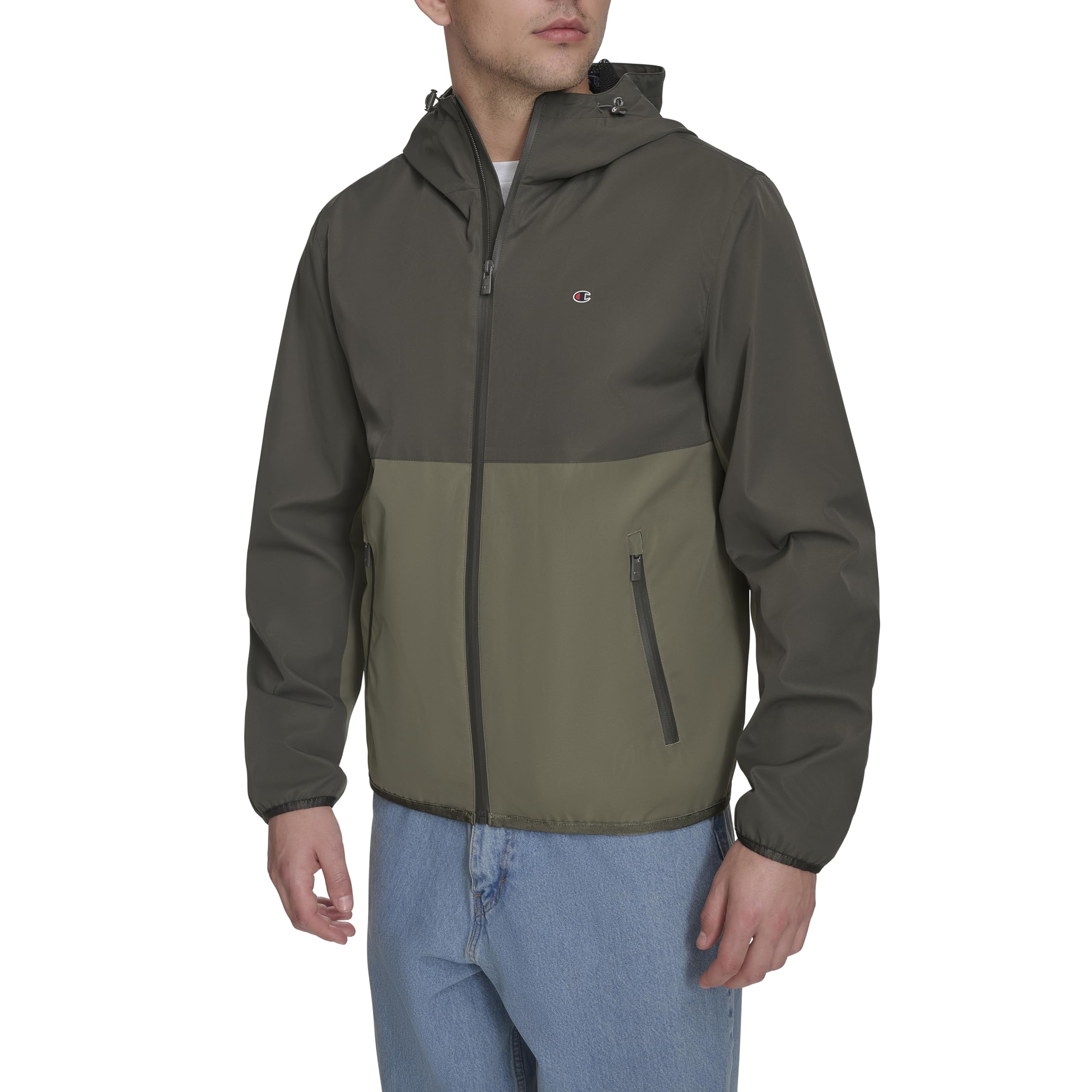 Champion Men's Performance Windbreaker Rain Jacket With Hood