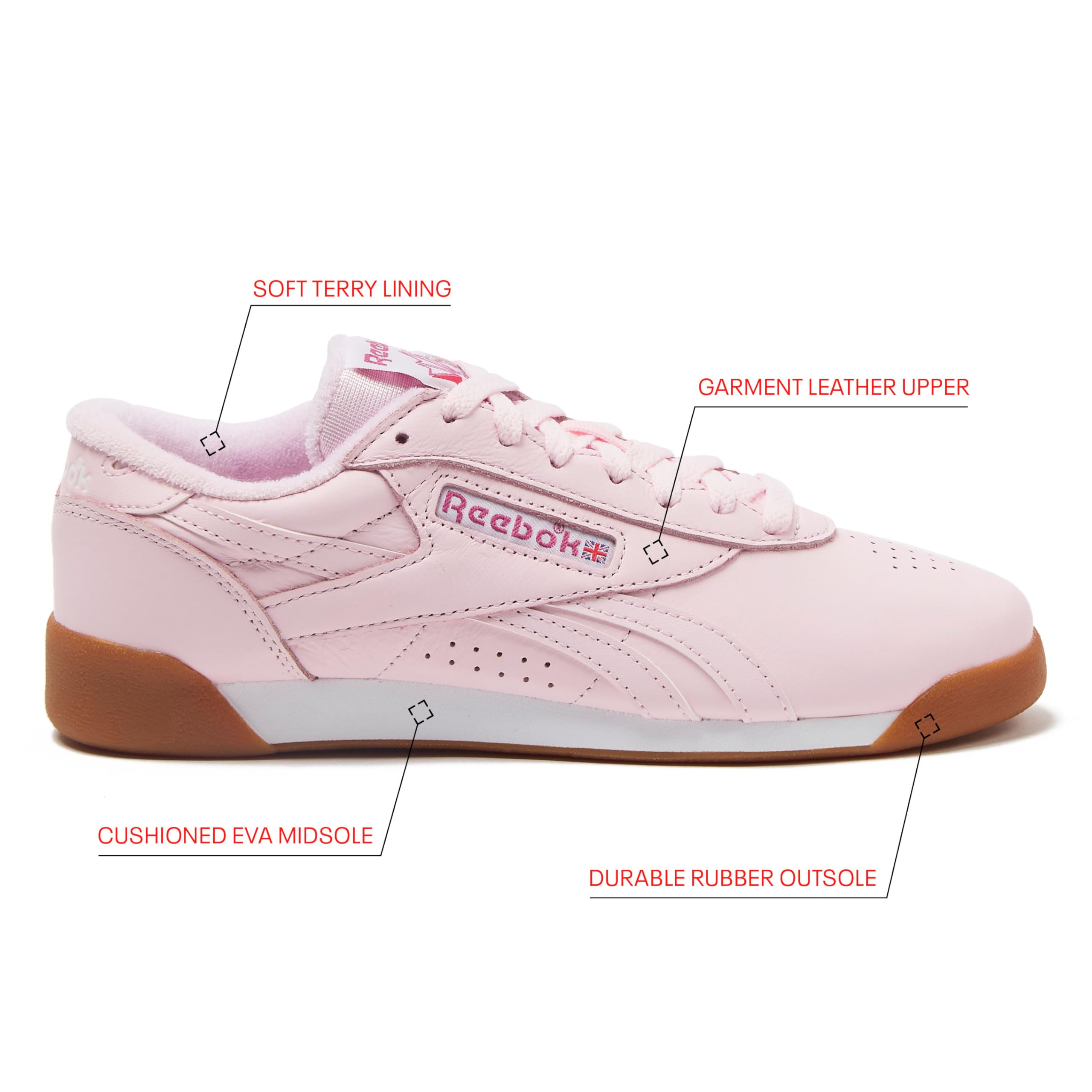 Reebok Freestyle Lo Womens Shoes Athletic Walking or Tennis Sneakers for Women