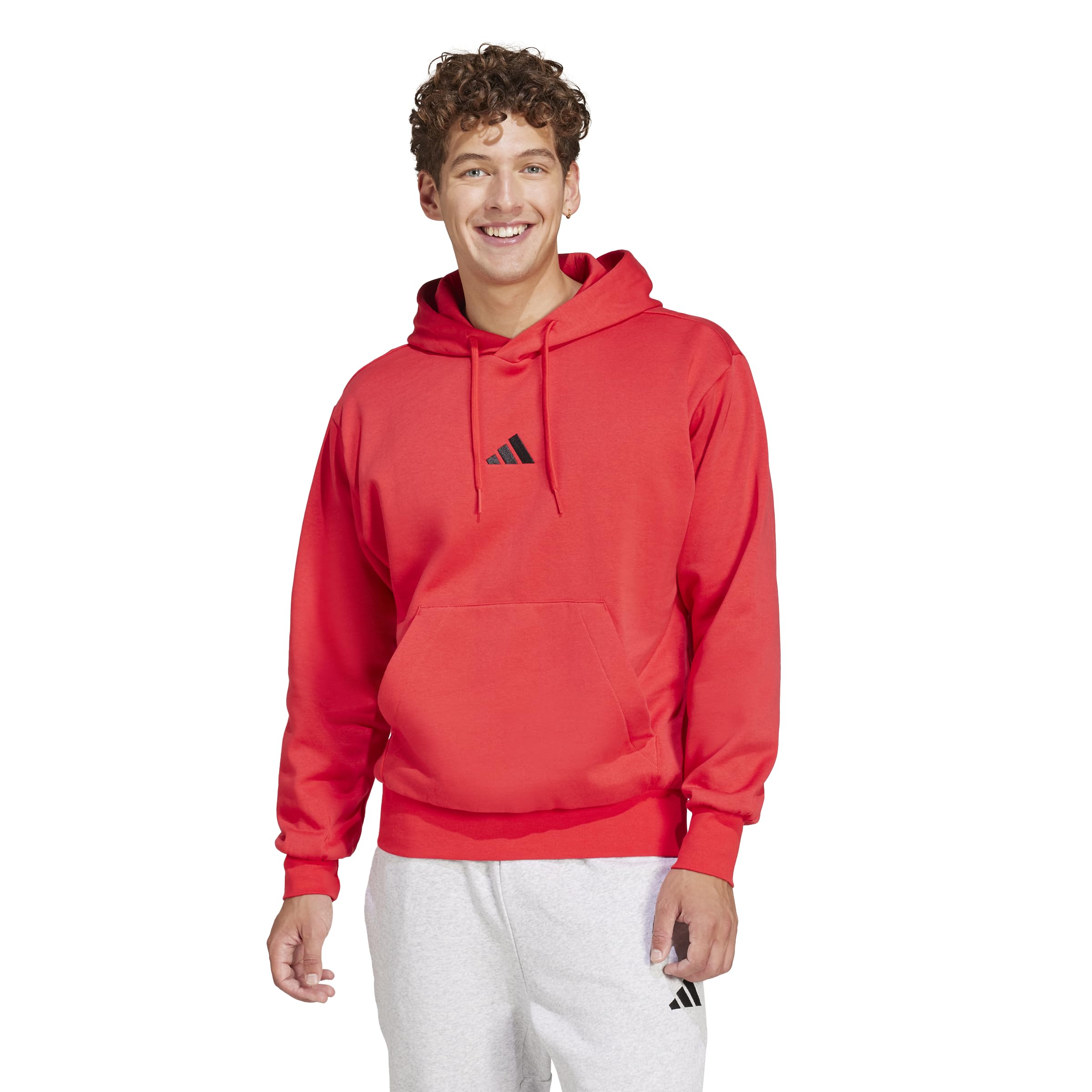 adidas Men's Essentials Feel Cozy Fleece Hoodie Sweatshirt