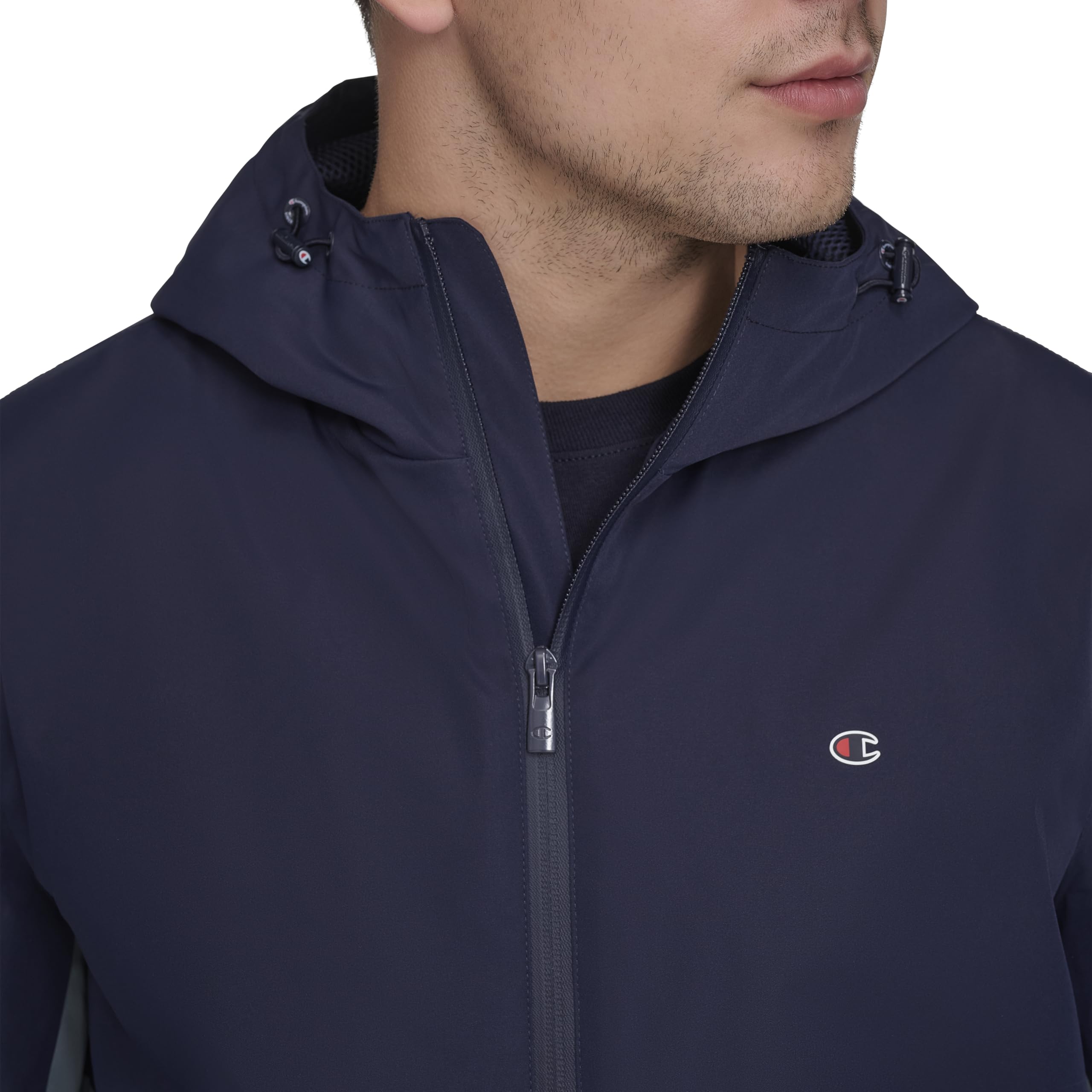 Champion Men's Performance Windbreaker Rain Jacket With Hood