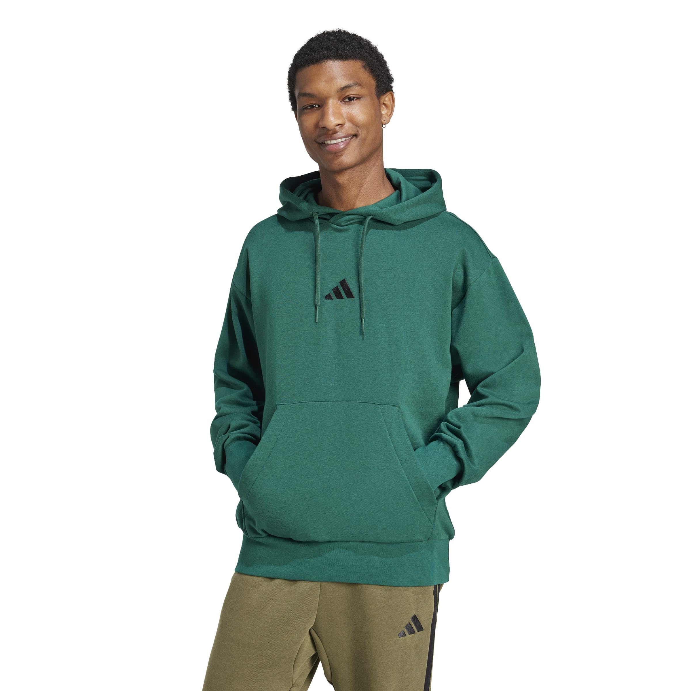 adidas Men's Essentials Feel Cozy Fleece Hoodie Sweatshirt