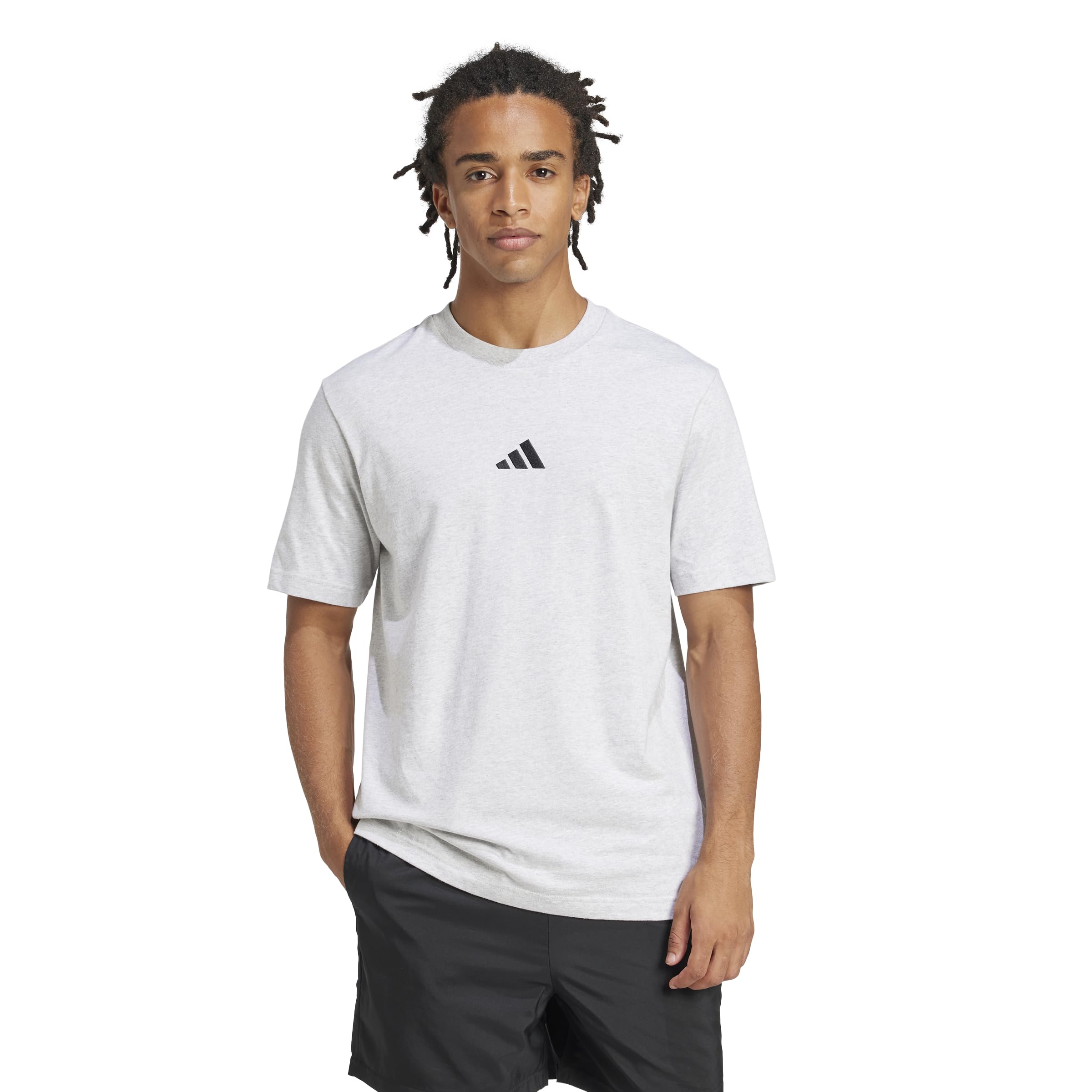 adidas Originals Men's Essentials Small Logo Single Jersey T-Shirt