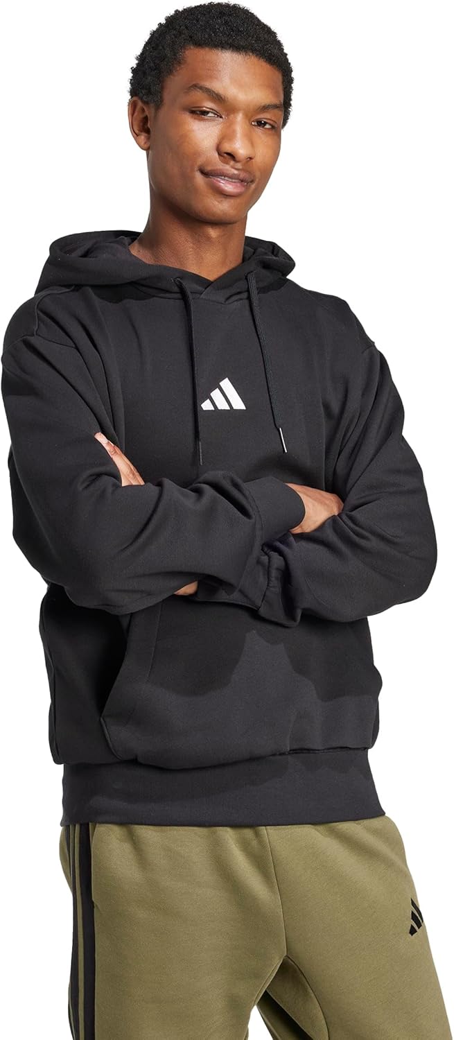 adidas Men's Essentials Feel Cozy Fleece Hoodie Sweatshirt