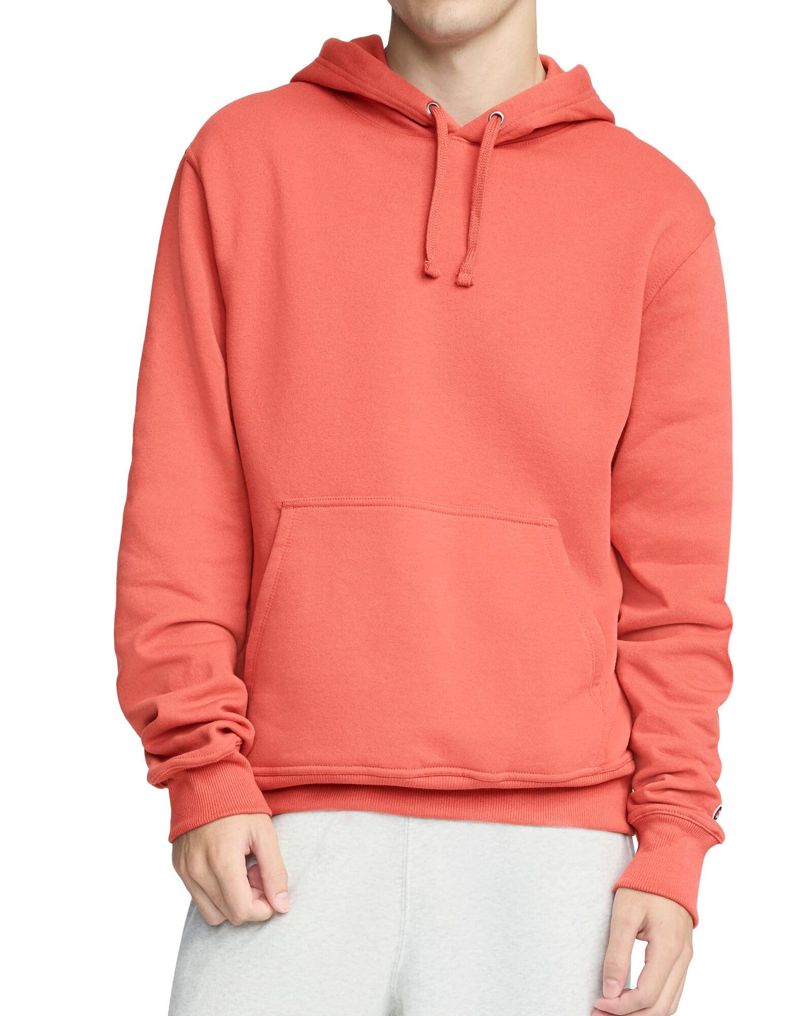 Champion Men's Fleece Script Logo Hoodie (Reg. Or Big & Tall)