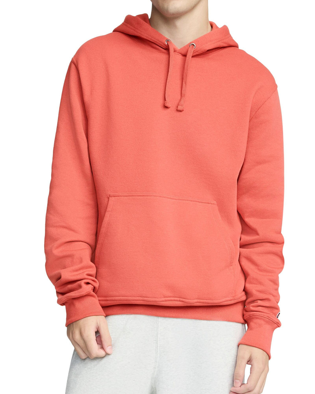 Champion Men's Fleece Script Logo Hoodie (Reg. Or Big & Tall)