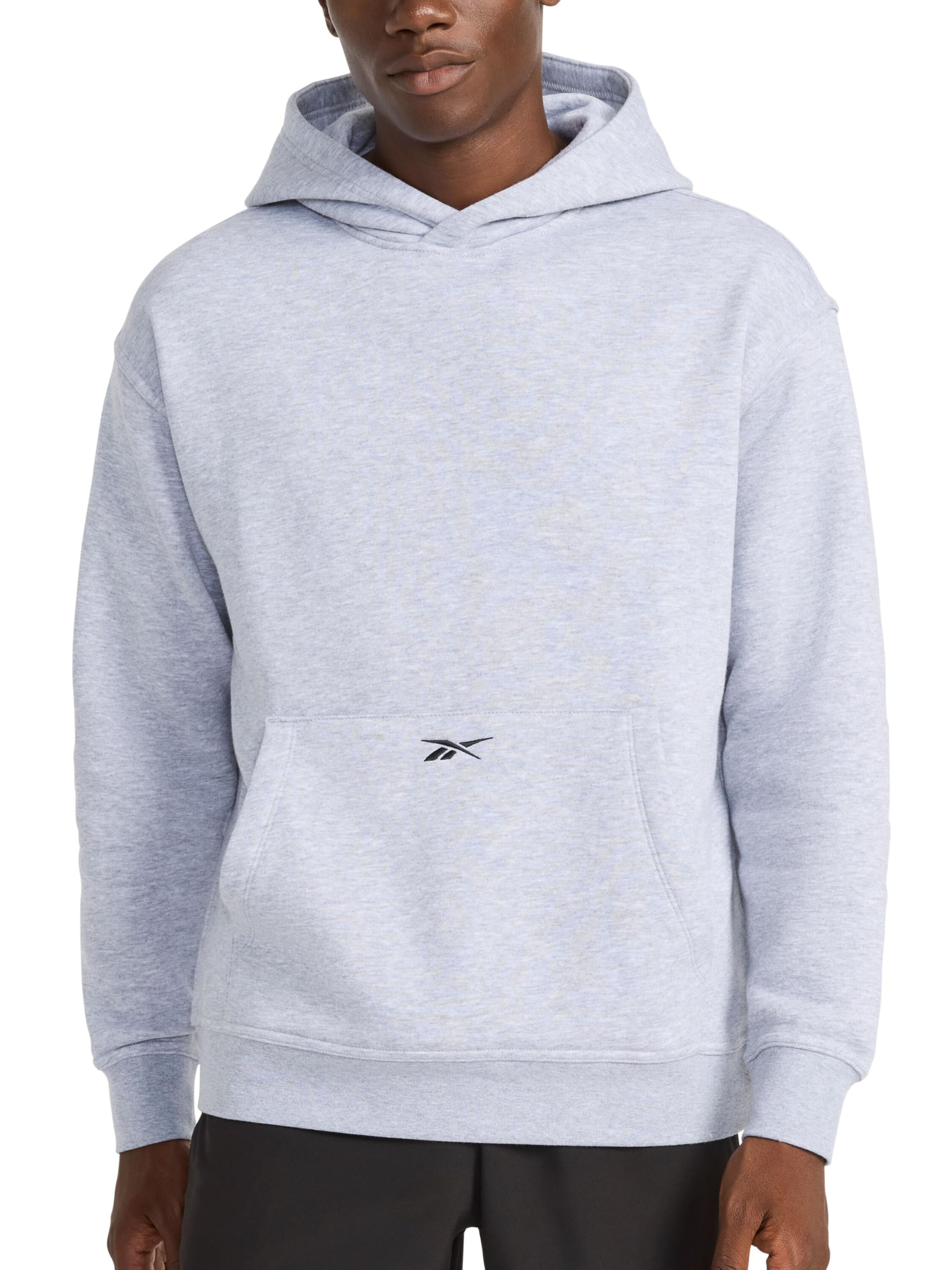 Reebok Men's Transition Hoodie, Oversized Fit, Midweight Cotton-poly Fleece Fabric