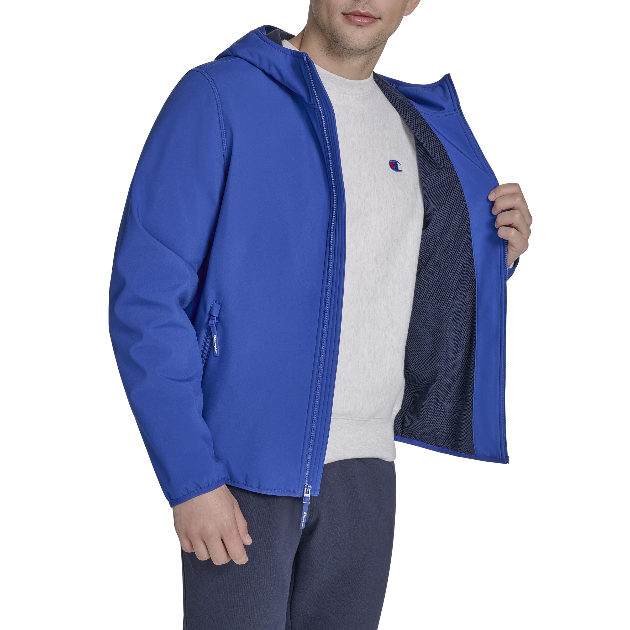 Champion Men's Lightweight Active Soft Shell Jacket With Hood