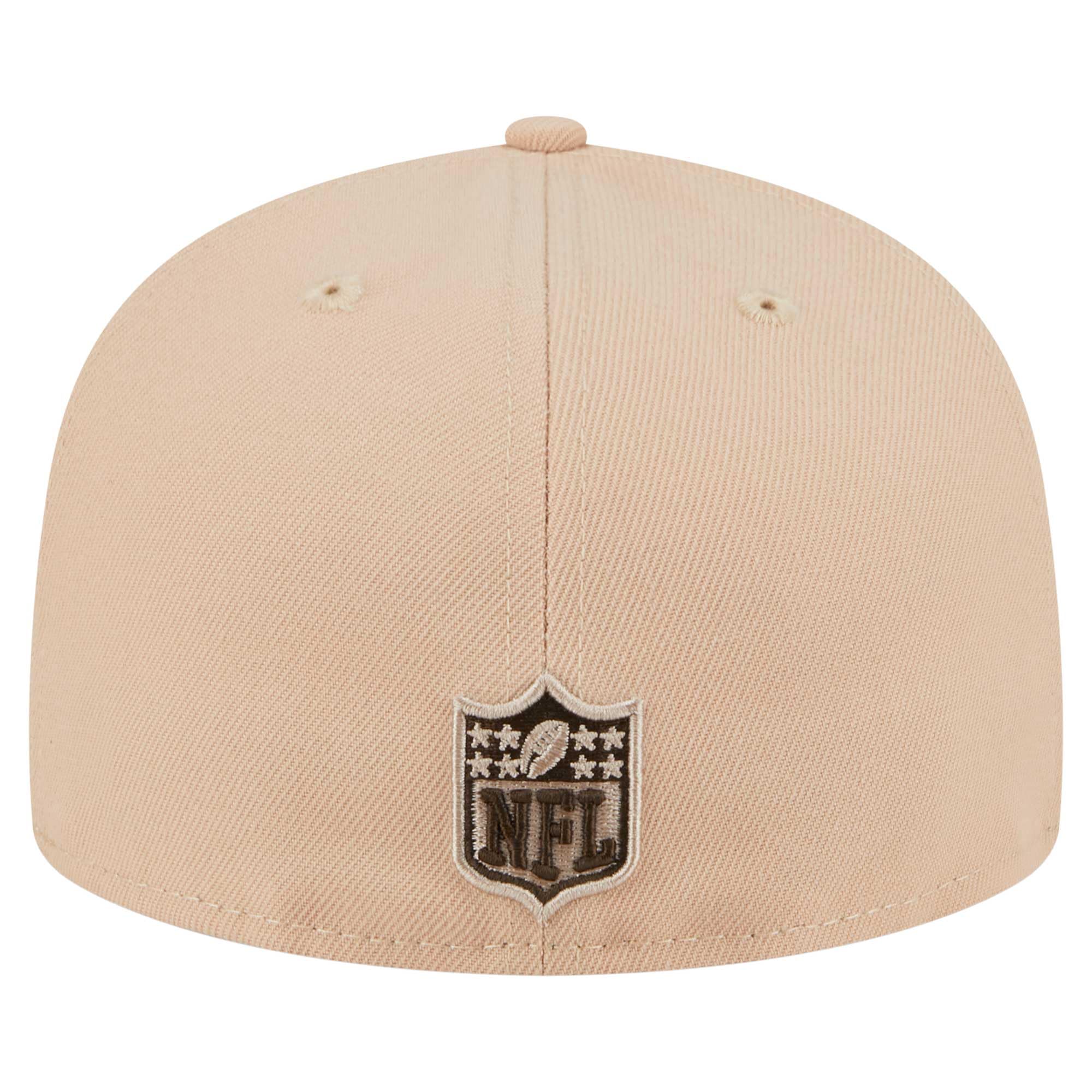 New Era Men's Tan NFL Candied Pecan 59FIFTY Fitted Hat
