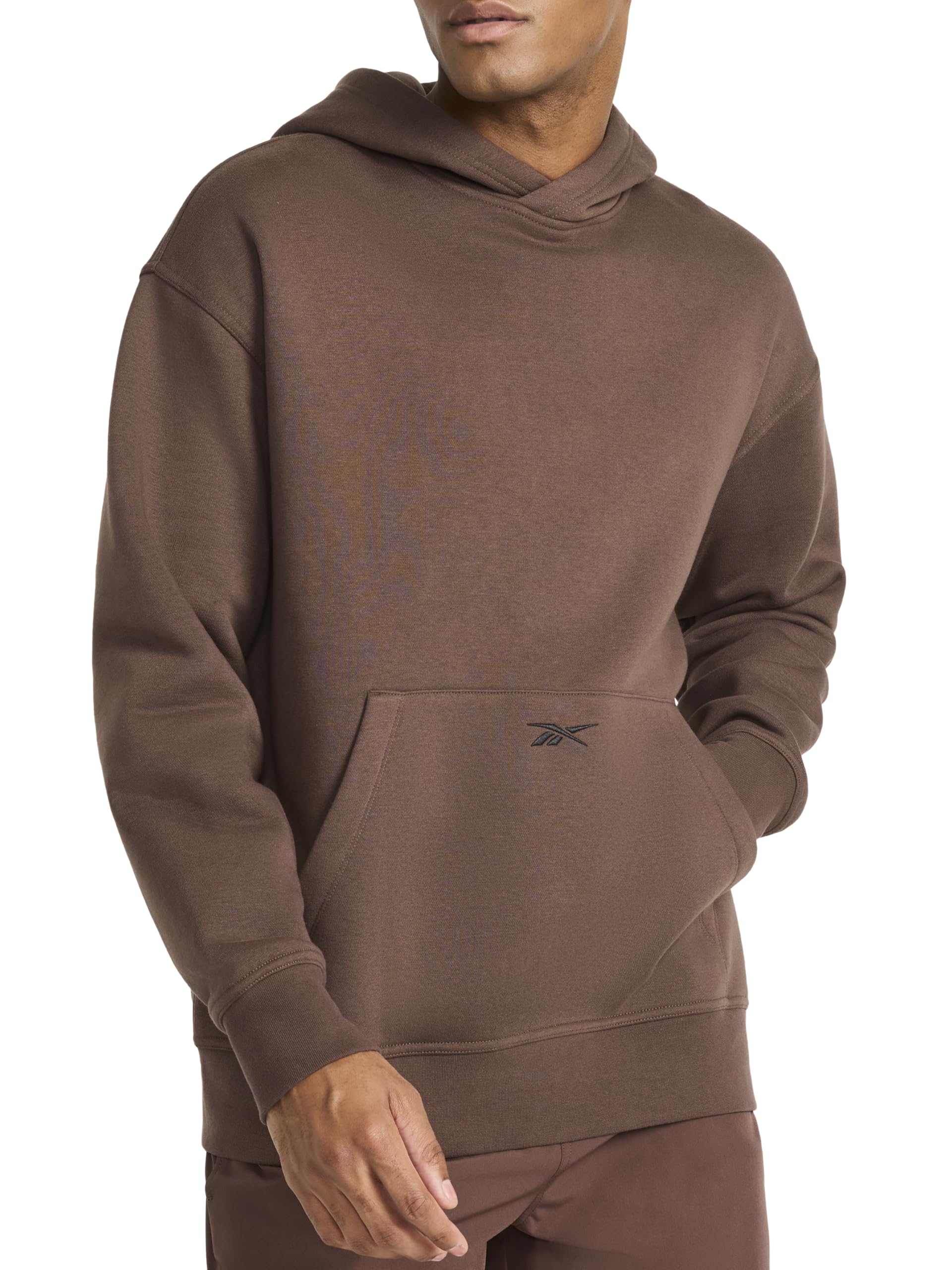 Reebok Men's Transition Hoodie, Oversized Fit, Midweight Cotton-poly Fleece Fabric