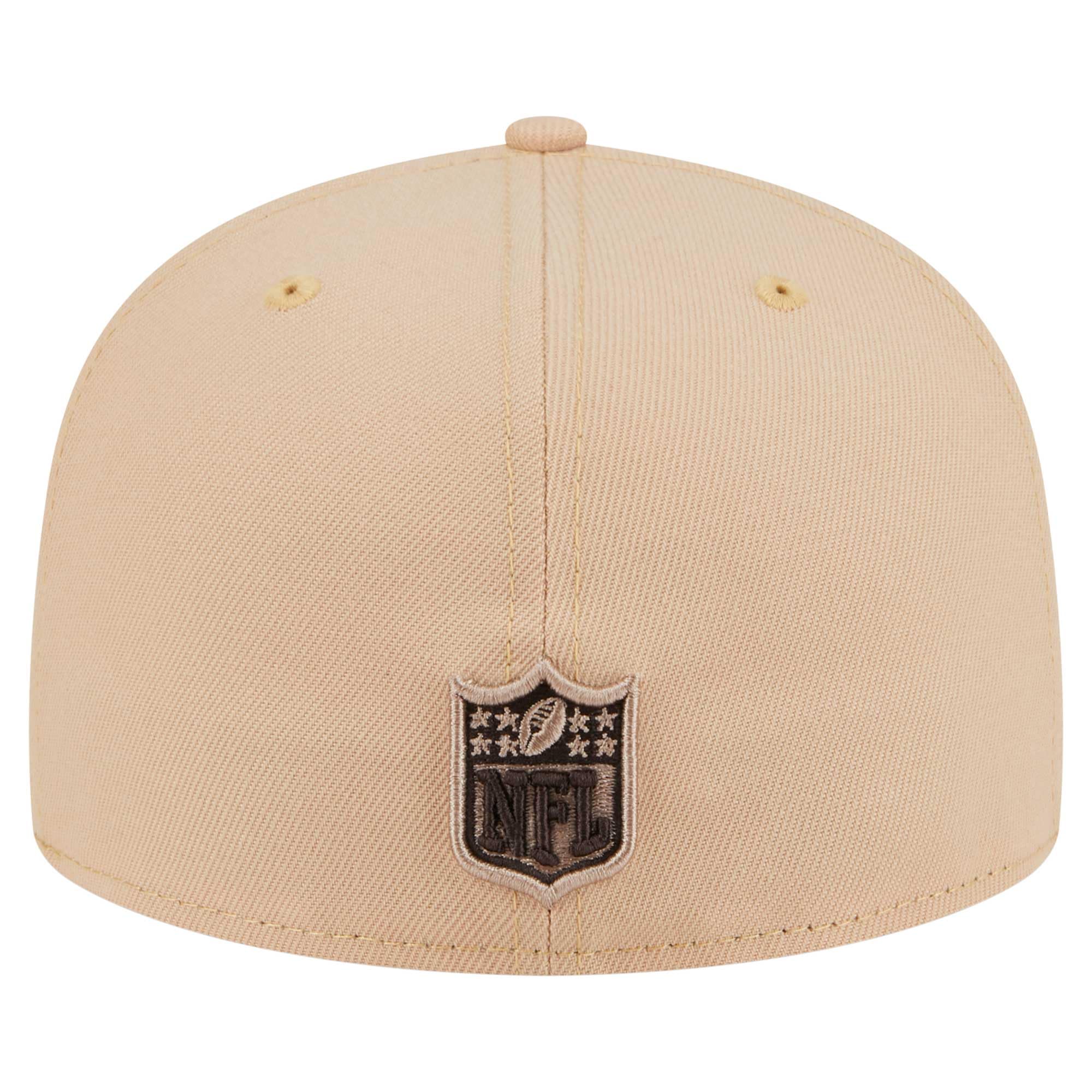 New Era Men's Tan NFL Candied Pecan 59FIFTY Fitted Hat