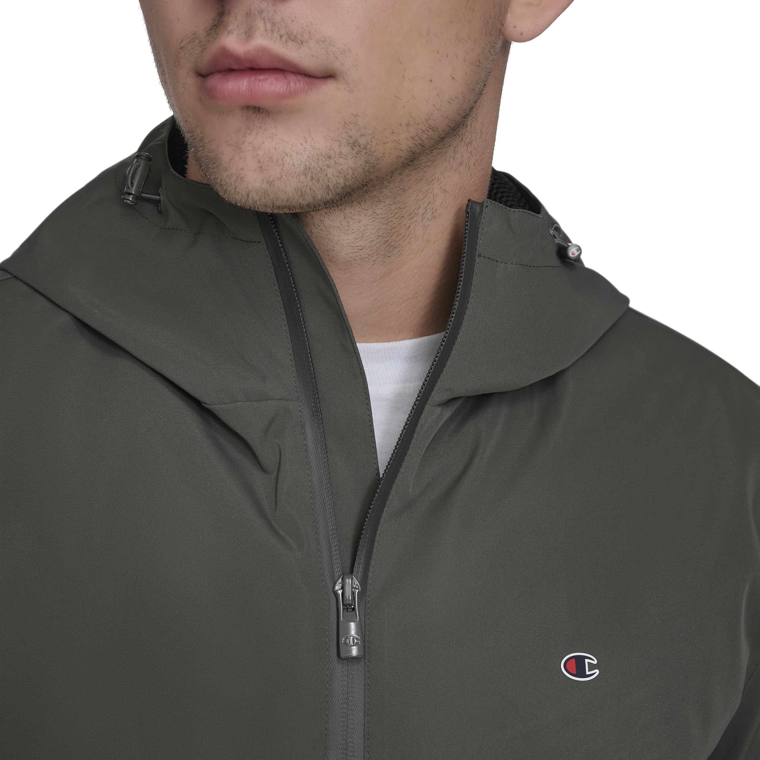 Champion Men's Performance Windbreaker Rain Jacket With Hood