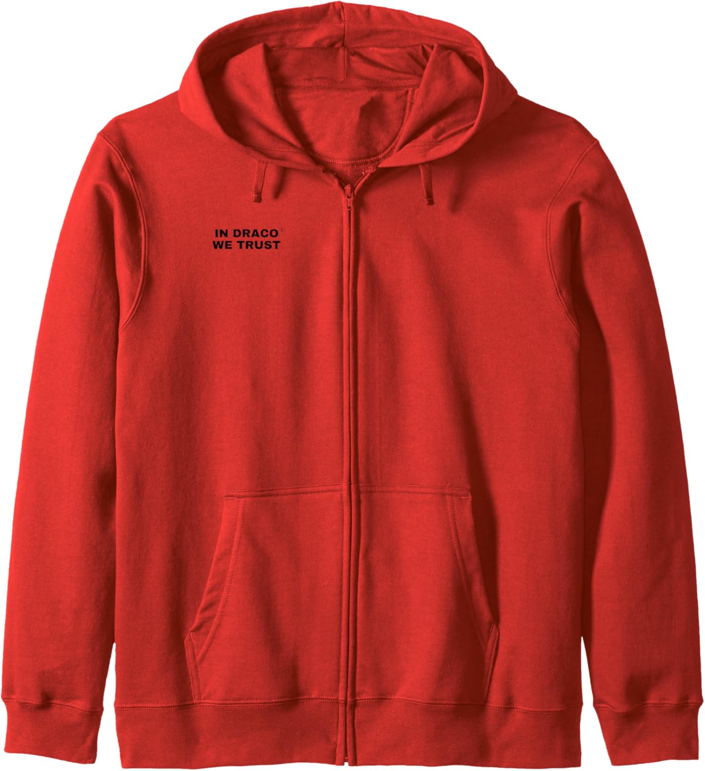 In Draco We Trust | Bold Statement — Black Edition Zip Hoodie