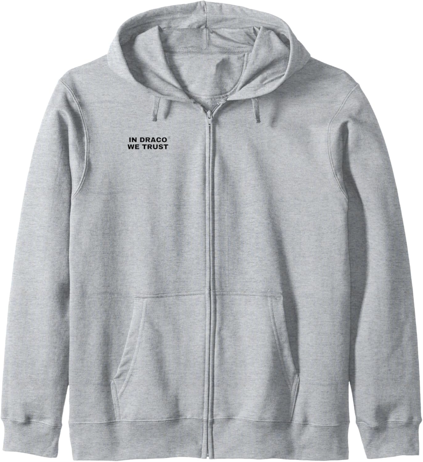 In Draco We Trust | Bold Statement — Black Edition Zip Hoodie