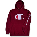 Champion Hoodie Men Big and Tall Hoodies for Men Pullover Sweatshirt Burgundy