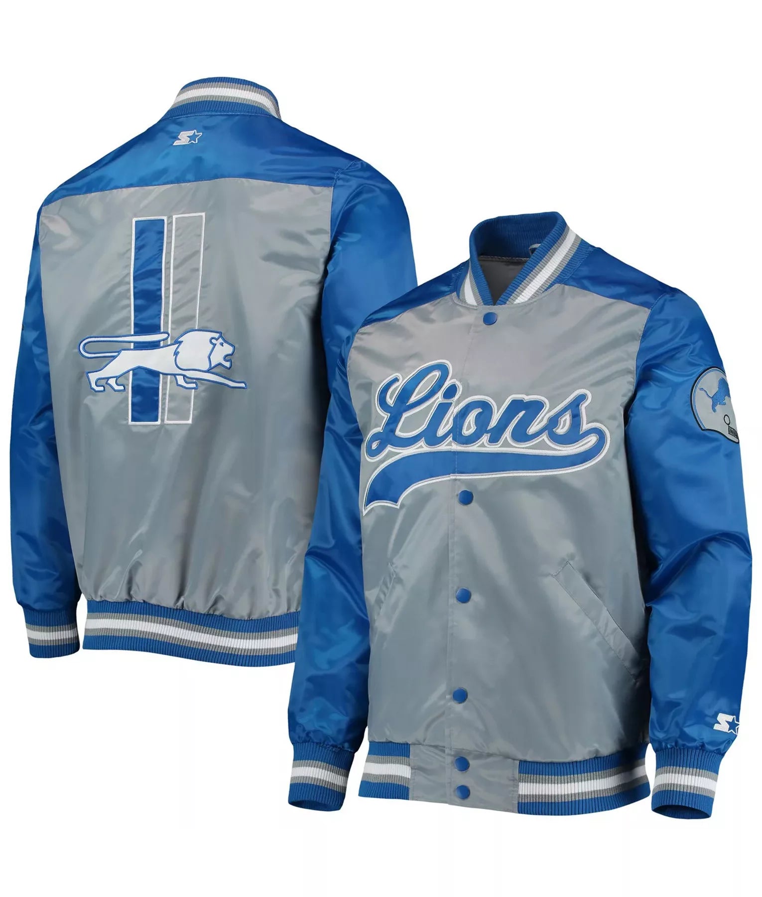 https://primejackets.com/wp-content/uploads/2024/01/Detroit-Lions-II-Starter-Grey-Satin-Jacket-jpg.webp