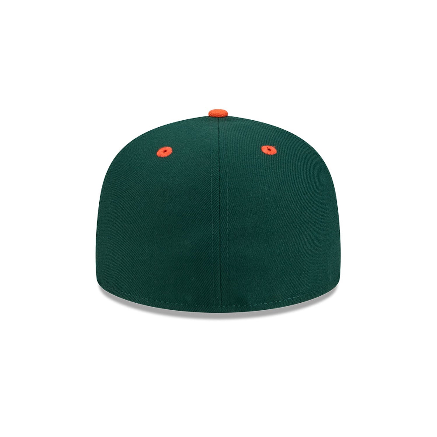 New Era Miami Hurricanes Green and Orange Old English "M" 59FIFTY Fitted Hat