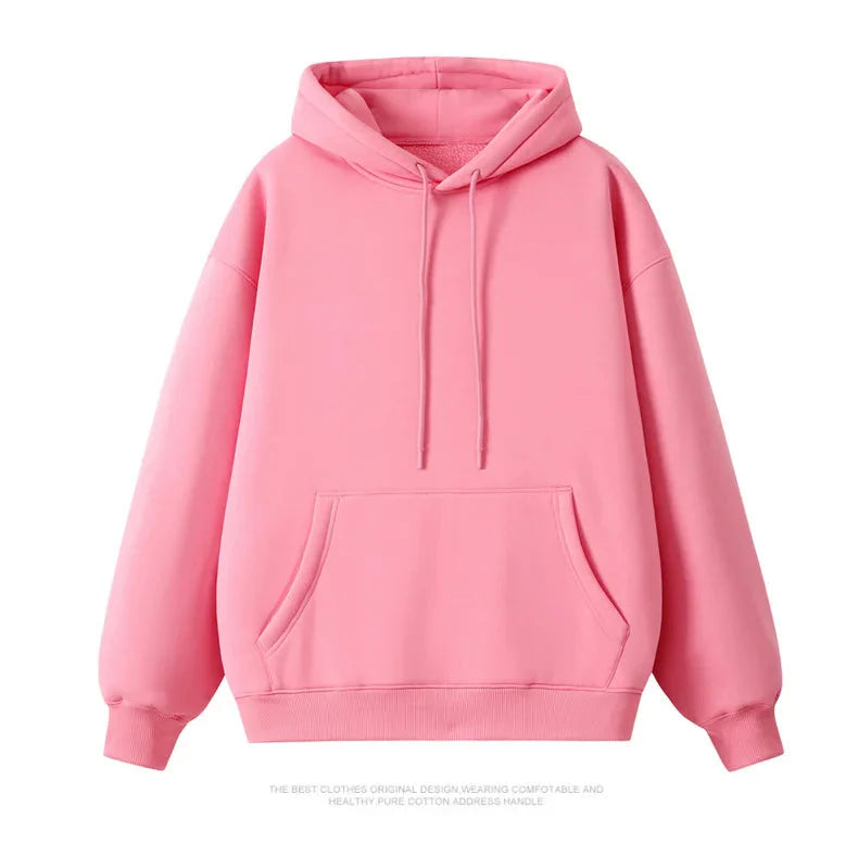 Unisex Sweatshirt Casual Loose Solid Hip Hop Pullover Streetwear Hoodies