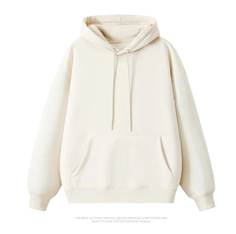 Unisex Sweatshirt Casual Loose Solid Hip Hop Pullover Streetwear Hoodies